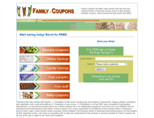 Tablet Screenshot of family-coupons.net